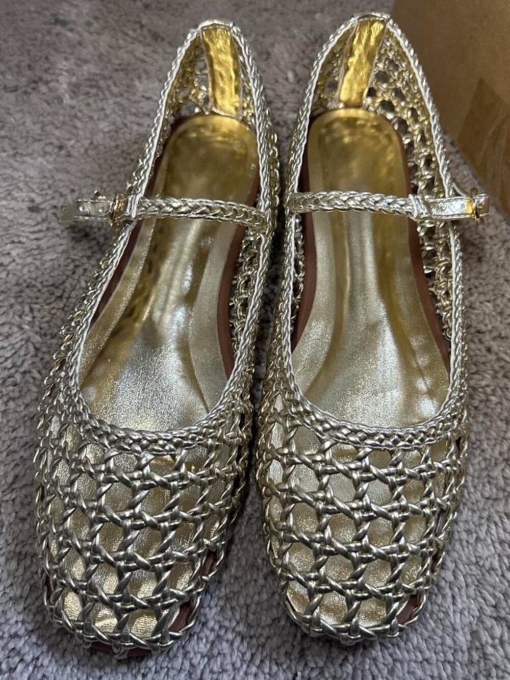 Women's Gold Ballet-shoes